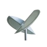Lampadaire LED à éclairage indirect, demi-vasques orientables ZELUX UNILUX - Lampadaire LED à éclairage indirect UNILUX ZELUX gris métal, demi-vasques orientables, détail