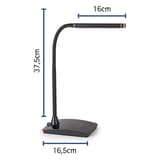 Lampe de bureau LED, température réglable pearly colour vario noir MAUL - Lampe LED MAULpearly colour vario noir, dimensions