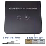 Lampe de bureau LED, température réglable pearly colour vario noir MAUL - Lampe LED MAULpearly colour vario noir, dimensions