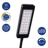 Lampe de bureau LED, température réglable pearly colour vario noir MAUL - Lampe LED MAULpearly colour vario noir, dimensions