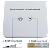 Lampe de bureau LED, température réglable pearly colour vario blanc MAUL - Lampe LED MAULpearly colour vario blanc, dimensions