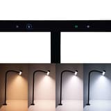 Lampe d'écran LED à pince, température réglable gate noir MAUL - Lampe d'écran LED MAULgate noir, dimensions