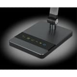 Lampe de bureau LED, double bras Nimbus noir HANSA - Lampe de bureau Hansa Nimbus noir, pied et touches tactiles
