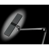 Lampe de bureau LED, double bras Nimbus noir HANSA - Lampe de bureau Hansa Nimbus noir, tête éteinte