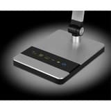 Lampe de bureau LED, double bras Nimbus argent HANSA - Lampe de bureau Hansa Nimbus argent, pied et touches tactiles