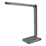 Lampe de bureau LED, capteur de luminosité Lumina gris métallisé HANSA - Lampe de bureau Hansa Lumina gris métallisé, vue d'ensemble