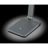 Lampe de bureau LED, capteur de luminosité Lumina gris métallisé HANSA - Lampe de bureau Hansa Lumina gris métallisé, pied et touches tactiles