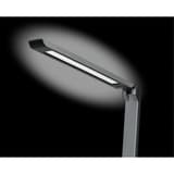 Lampe de bureau LED, capteur de luminosité Lumina gris métallisé HANSA - Lampe de bureau Hansa Lumina gris métallisé, tête allumée