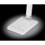 Lampe de bureau LED, capteur de luminosité Lumina blanc HANSA - Lampe de bureau Hansa Lumina blanc, pied et touches tactiles