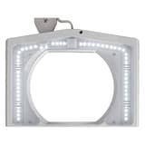 Lampe loupe LED à pince, grande lentille 307 cm² vitrum blanc MAUL - Lampe loupe LED à pince MAULvitrum blanc, détail