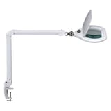 Lampe loupe LED dimmable à pince, lentille 234 cm² crystal blanc MAUL - Lampe loupe LED à pince MAULcrystal blanc, vue d'ensemble