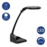 Lampe loupe LED dimmable, double lentille iris noir MAUL - Lampe loupe LED dimmable MAULiris noir, dimensions