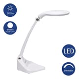 Lampe loupe LED dimmable, double lentille iris blanc MAUL - Lampe loupe LED dimmable MAULiris blanc, dimensions