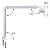 Lampe de travail LED dimmable à pince, 2920 lux intro blanc MAUL - Lampe de travail LED à pince MAULintro blanc, dimensions