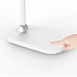Lampe de bureau LED, capteur de luminosité PURELINE UNILUX - Lampe de bureau LED UNILUX PURELINE blanc, commande tactile sur la base, détail