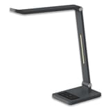 Lampe de bureau LED avec veilleuse Tide gris métallisé HANSA - Lampe de bureau Hansa Tide gris métallisé, vue d'ensemble
