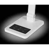 Lampe de bureau LED avec veilleuse Tide blanc HANSA - Lampe de bureau Hansa Tide blanc, pied et touches tactiles