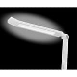 Lampe de bureau LED avec veilleuse Tide blanc HANSA - Lampe de bureau Hansa Tide blanc, tête allumée