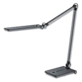 Lampe de bureau LED, grande portée Wave gris métallique HANSA - Lampe de bureau Hansa Wave gris métallique, vue d'ensemble