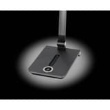 Lampe de bureau LED, grande portée Wave gris métallique HANSA - Lampe de bureau Hansa Wave gris métallique, pied et curseur lumineux
