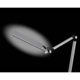 Lampe de bureau LED, grande portée Wave argent brossé HANSA - Lampe de bureau Hansa Wave argent brossé, tête