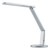 Lampe de bureau LED, 4 teintes et port USB Vario Plus argent HANSA - Lampe de bureau Hansa Vario Plus argent, vue d'ensemble