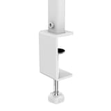 Lampe de bureau LED à pince, éclairage asymétrique STRATA UNILUX - Lampe de bureau LED à pince UNILUX STRATA blanc, pince en acier, détail