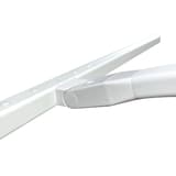 Lampe de bureau LED à pince, éclairage asymétrique STRATA UNILUX - Lampe de bureau LED à pince UNILUX STRATA blanc, tête et articulation, détail