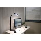 Lampe de bureau LED, télécommande sans fil STRATA BASE UNILUX - Lampe de bureau LED UNILUX STRATA BASE noir, en situation sur un bureau
