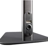 Lampe de bureau LED, télécommande sans fil STRATA BASE UNILUX - Lampe de bureau LED UNILUX STRATA BASE noir, pied et port USB, détail