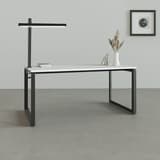 Lampe de bureau LED à pince, bras pivotant ZENITH UNILUX - Lampe de bureau LED à pince UNILUX ZENITH noir, en situation sur un bureau