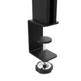 Lampe de bureau LED à pince, bras pivotant ZENITH UNILUX - Lampe de bureau LED à pince UNILUX ZENITH noir, pince de fixation, détail