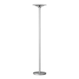 Lampadaire LED à éclairage indirect, vasque en verre VARIAGLASS UNILUX - Lampadaire LED à éclairage indirect UNILUX VARIAGLASS gris métal, vue d'ensemble