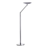 Lampadaire LED à éclairage indirect, mât articulé VARIALUX articulé UNILUX - Lampadaire LED à éclairage indirect UNILUX VARIALUX articulé gris métal, vue d'ensemble