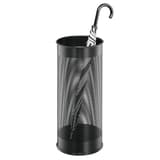 Porte-parapluies rond, 28,5 litres rond ajouré noir DURABLE - Porte-parapluies rond DURABLE rond ajouré noir, un parapluie posé