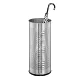 Porte-parapluies rond en inox, 28,5 litres rond ajouré inox DURABLE - Porte-parapluies rond en inox DURABLE rond ajouré inox, un parapluie posé