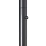 Lampadaire LED à éclairage indirect, mât droit DELY 2.0 UNILUX - Lampadaire LED à éclairage indirect UNILUX DELY 2.0 noir, variateur sur le mât, détail