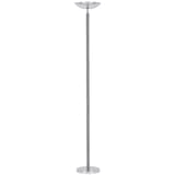 Lampadaire LED à éclairage indirect, mât droit DELY 2.0 UNILUX - Lampadaire LED à éclairage indirect UNILUX DELY 2.0 chrome, vue d'ensemble