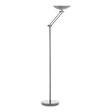 Lampadaire LED à éclairage indirect, mât articulé DELY 2.0 articulé UNILUX - Lampadaire LED à éclairage indirect UNILUX DELY 2.0 articulé gris métal, vue d'ensemble