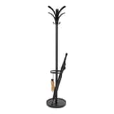 Portemanteau sur pied, tête tournante 6 patères BRIO ALBA - Portemanteau sur pied ALBA BRIO noir, vue d'ensemble