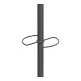 Portemanteau sur pied, 6 patères en bois MUSIC ALBA - Portemanteau sur pied ALBA MUSIC noir, porte-parapluie, détail