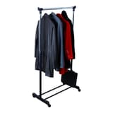 Portant à vêtements mobile, hauteur réglable JACK ALBA - Portant à vêtements mobile ALBA JACK noir, en usage