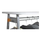 Vestiaire mobile, 2 étagères, 6 cintres en bois OSLO ALBA - Vestiaire mobile ALBA OSLO, étagère en bois, détail