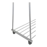 Vestiaire mobile, 2 étagères, 6 cintres en bois OSLO ALBA - Vestiaire mobile ALBA OSLO, pied, détail