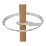 Portemanteau sur pied, fût en bois, 6 patères NAHOW ALBA - Portemanteau sur pied ALBA NAHOW hêtre et blanc, porte-parapluie vu de haut