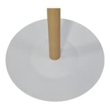 Portemanteau sur pied, fût en bois, 6 patères NAHOW ALBA - Portemanteau sur pied ALBA NAHOW hêtre et blanc, base lestée, détail