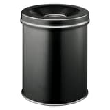 Corbeille anti-feu, couvercle étouffoir SAFE 15 litres - Corbeille anti-feu DURABLE SAFE 15 litres noire, vue d'ensemble