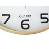 Horloge murale en bois, Ø 31,5 cm BALTIC bois et blanc UNILUX - Horloge murale en bois UNILUX BALTIC bois et blanc, détail du cadran