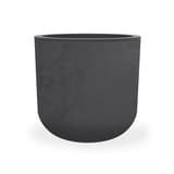 Pot de fleurs rond, décor béton BASALT'UP Ø 40 cm anthracite POÉTIC - Pot de fleurs rond Poétic BASALT'UP Ø 40 cm anthracite, vue d'ensemble