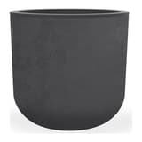 Pot de fleurs rond, décor béton BASALT'UP Ø 40 cm anthracite POÉTIC - Pot de fleurs rond Poétic BASALT'UP Ø 40 cm anthracite, vue d'ensemble